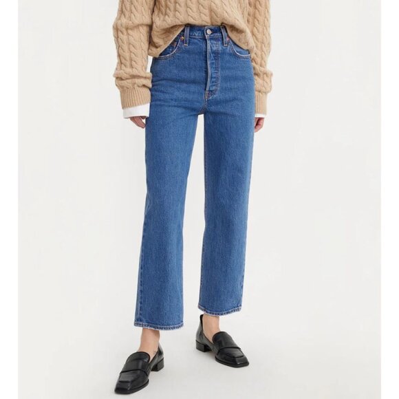 LEVI’S Ribcage Straight Ankle Jeans - Size 26 - Picture 2 of 13